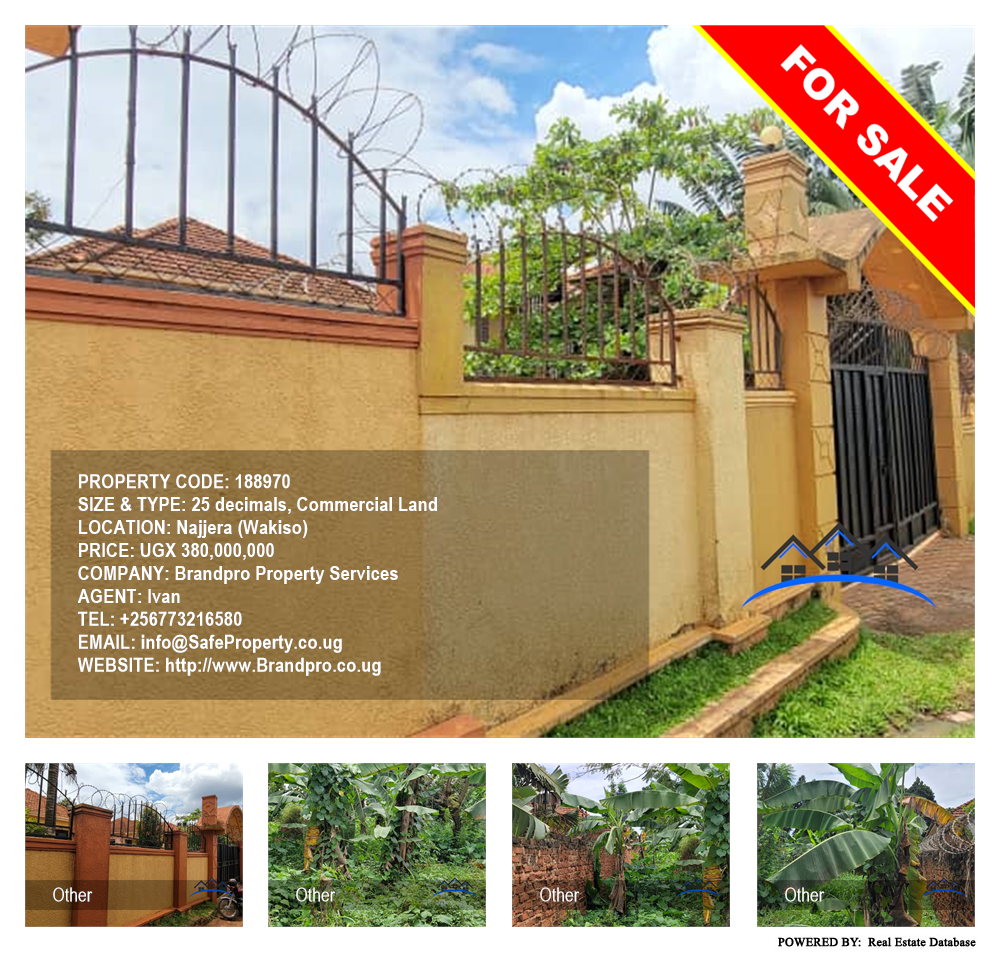 Commercial Land  for sale in Najjera Wakiso Uganda, code: 188970