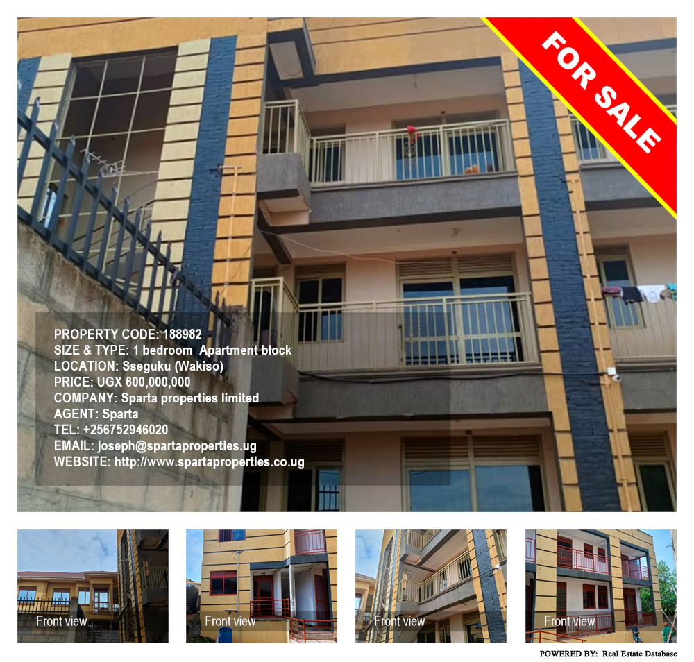 1 bedroom Apartment block  for sale in Seguku Wakiso Uganda, code: 188982