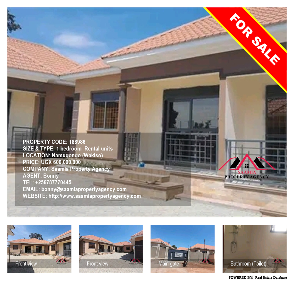 1 bedroom Rental units  for sale in Namugongo Wakiso Uganda, code: 188986