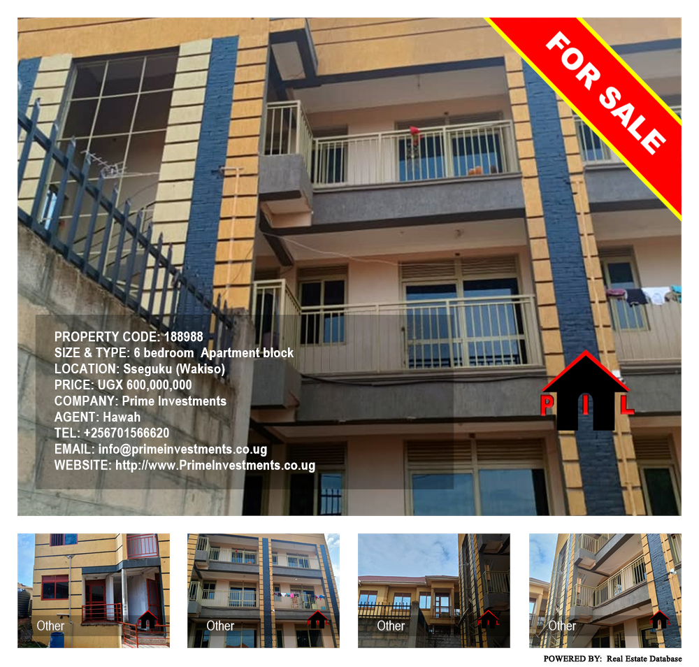 6 bedroom Apartment block  for sale in Seguku Wakiso Uganda, code: 188988