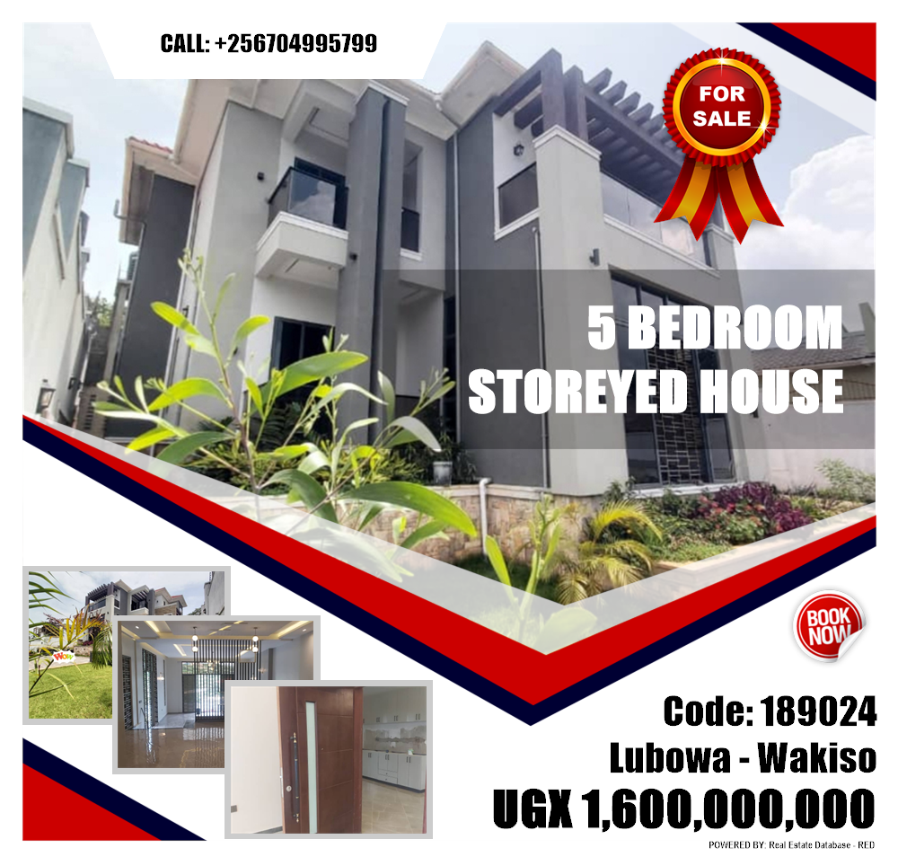 5 bedroom Storeyed house  for sale in Lubowa Wakiso Uganda, code: 189024