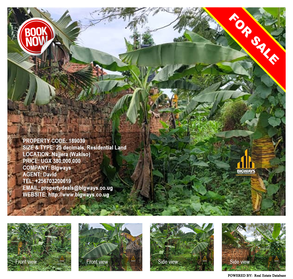 Residential Land  for sale in Najjera Wakiso Uganda, code: 189039