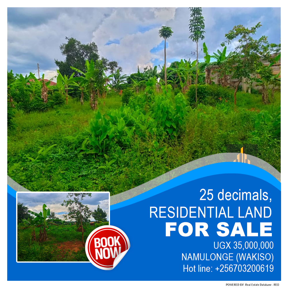 Residential Land  for sale in Namulonge Wakiso Uganda, code: 189063