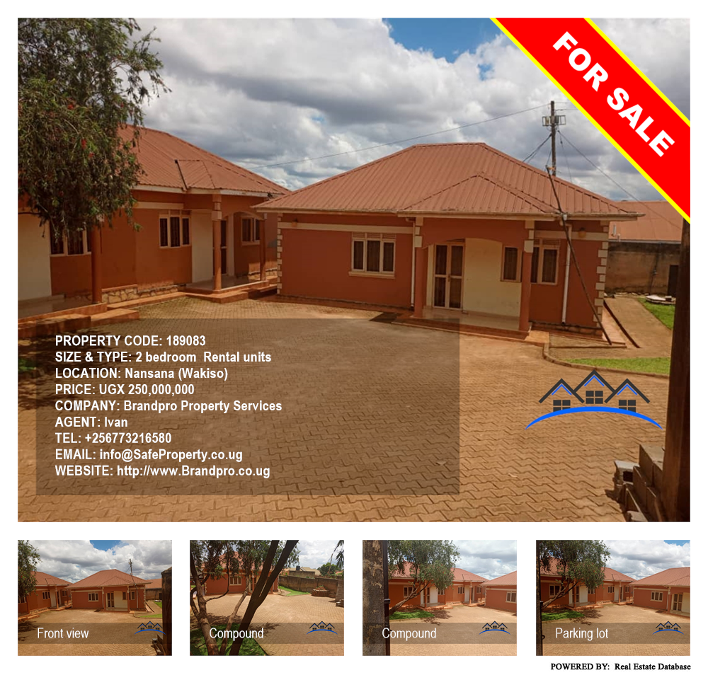 2 bedroom Rental units  for sale in Nansana Wakiso Uganda, code: 189083