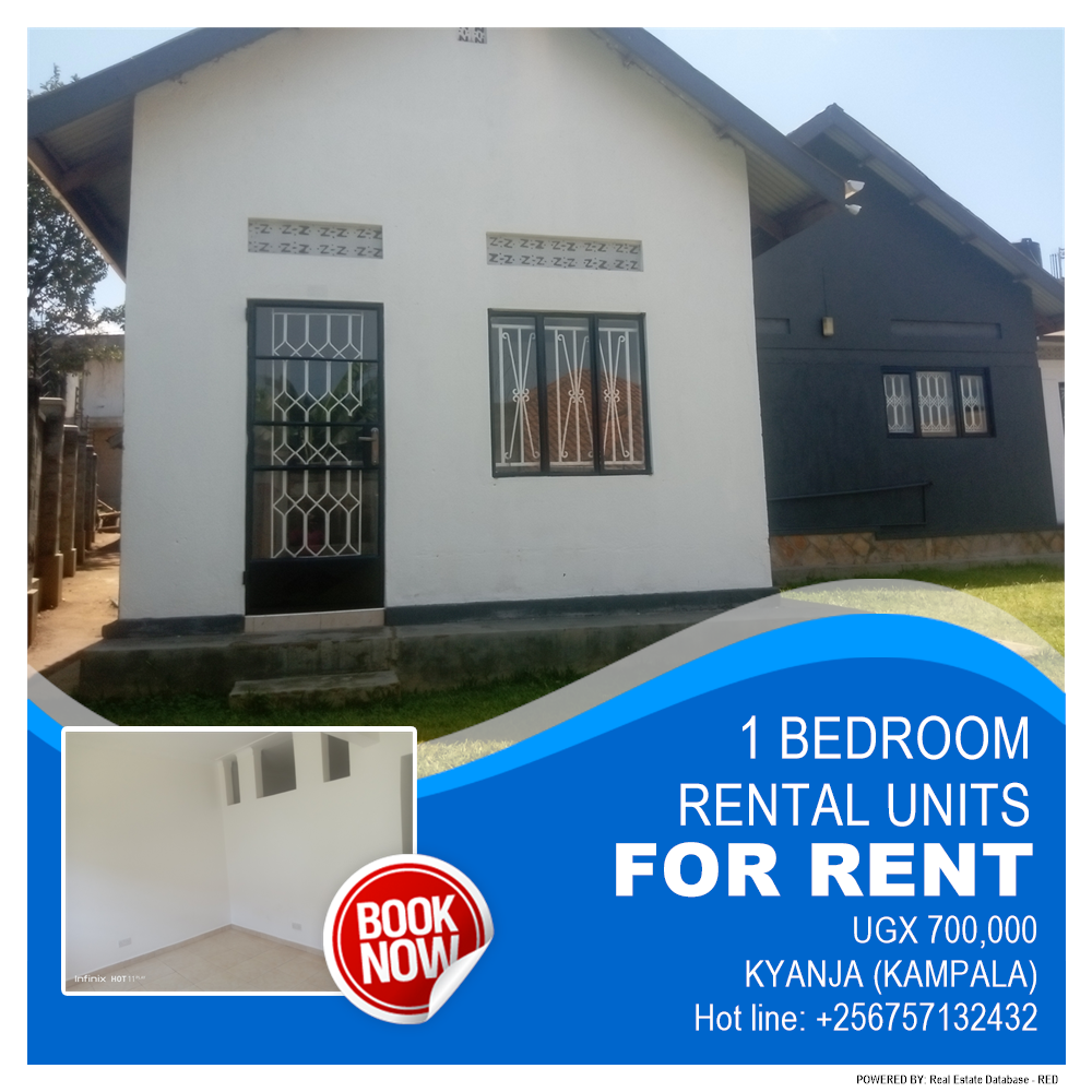 1 bedroom Rental units  for rent in Kyanja Kampala Uganda, code: 189142