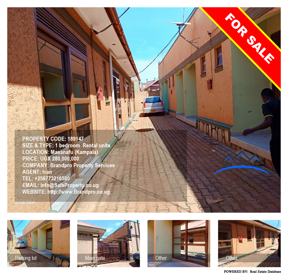 1 bedroom Rental units  for sale in Masanafu Kampala Uganda, code: 189147