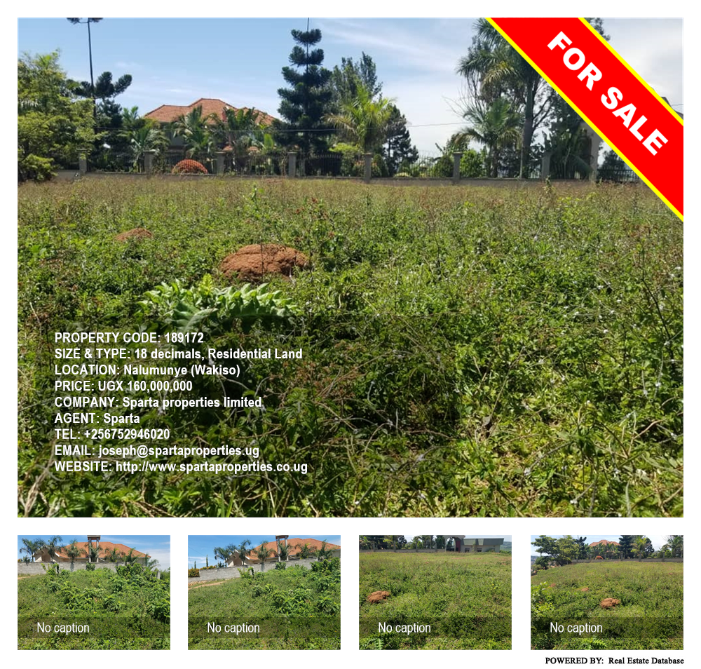 Residential Land  for sale in Nalumunye Wakiso Uganda, code: 189172