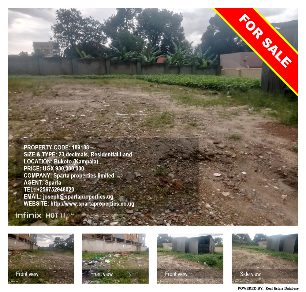 Residential Land  for sale in Bukoto Kampala Uganda, code: 189188