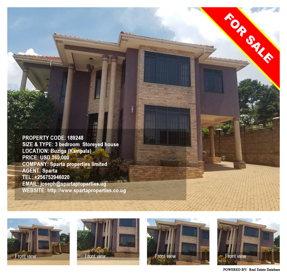 3 bedroom Storeyed house  for sale in Buziga Kampala Uganda, code: 189248