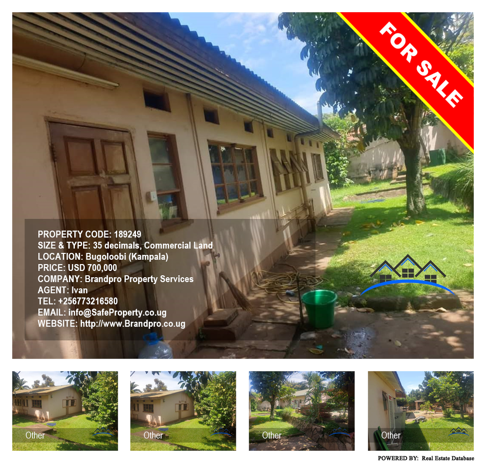 Commercial Land  for sale in Bugoloobi Kampala Uganda, code: 189249