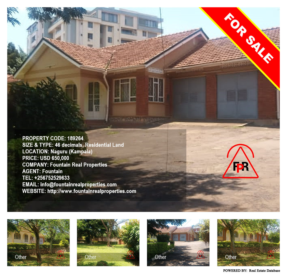 Residential Land  for sale in Naguru Kampala Uganda, code: 189264