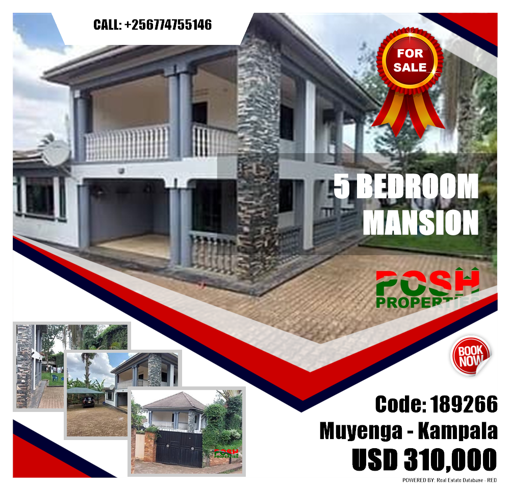 5 bedroom Mansion  for sale in Muyenga Kampala Uganda, code: 189266