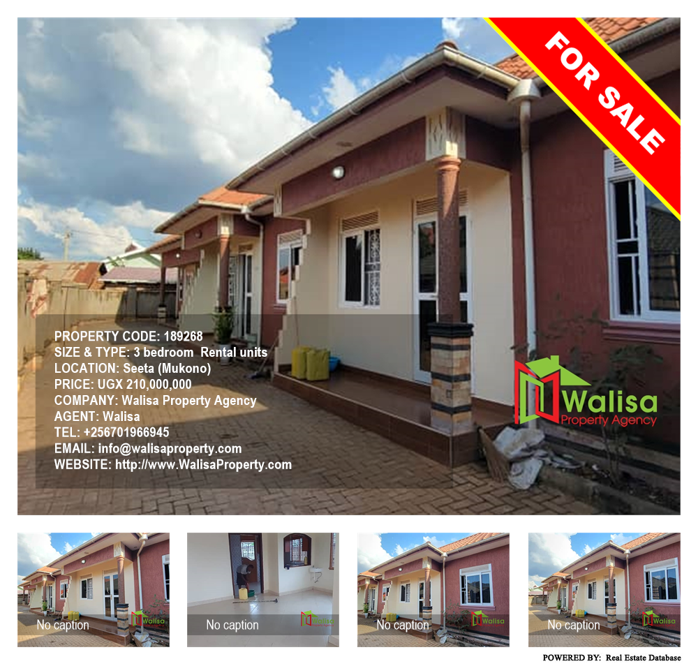 3 bedroom Rental units  for sale in Seeta Mukono Uganda, code: 189268