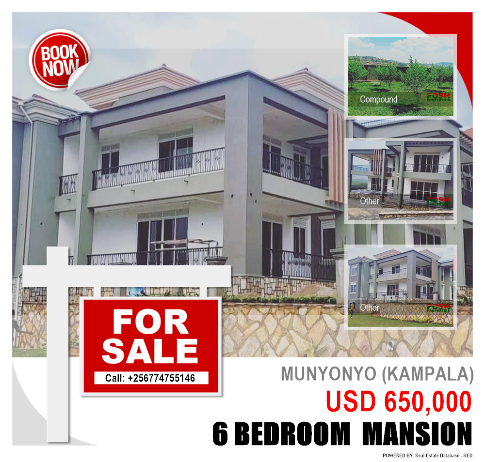 6 bedroom Mansion  for sale in Munyonyo Kampala Uganda, code: 189279