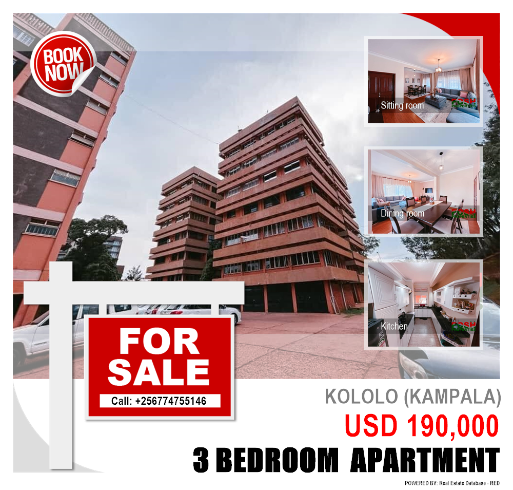 3 bedroom Apartment  for sale in Kololo Kampala Uganda, code: 189369