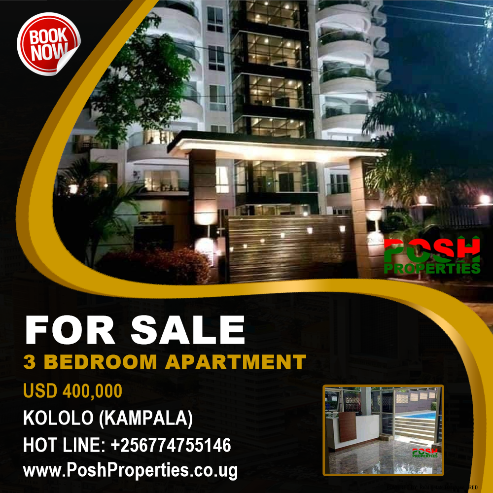 3 bedroom Apartment  for sale in Kololo Kampala Uganda, code: 189371
