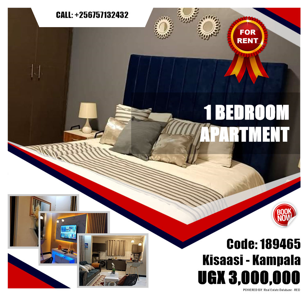 1 bedroom Apartment  for rent in Kisaasi Kampala Uganda, code: 189465
