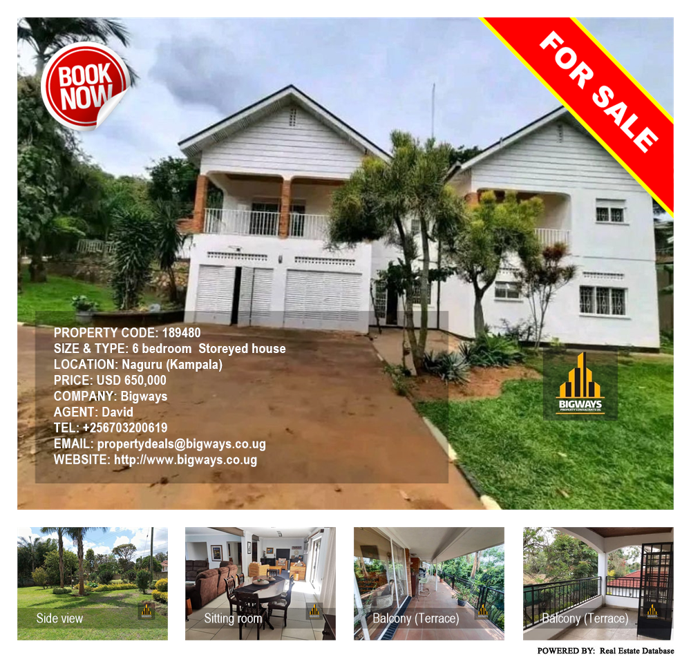 6 bedroom Storeyed house  for sale in Naguru Kampala Uganda, code: 189480