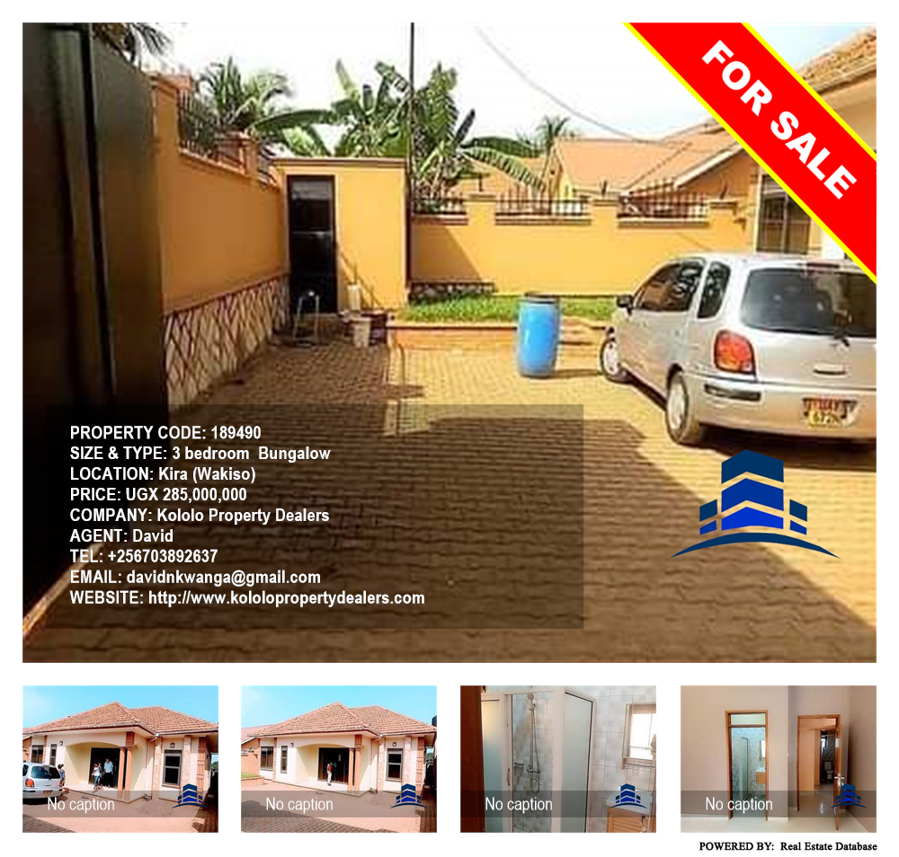 3 bedroom Bungalow  for sale in Kira Wakiso Uganda, code: 189490