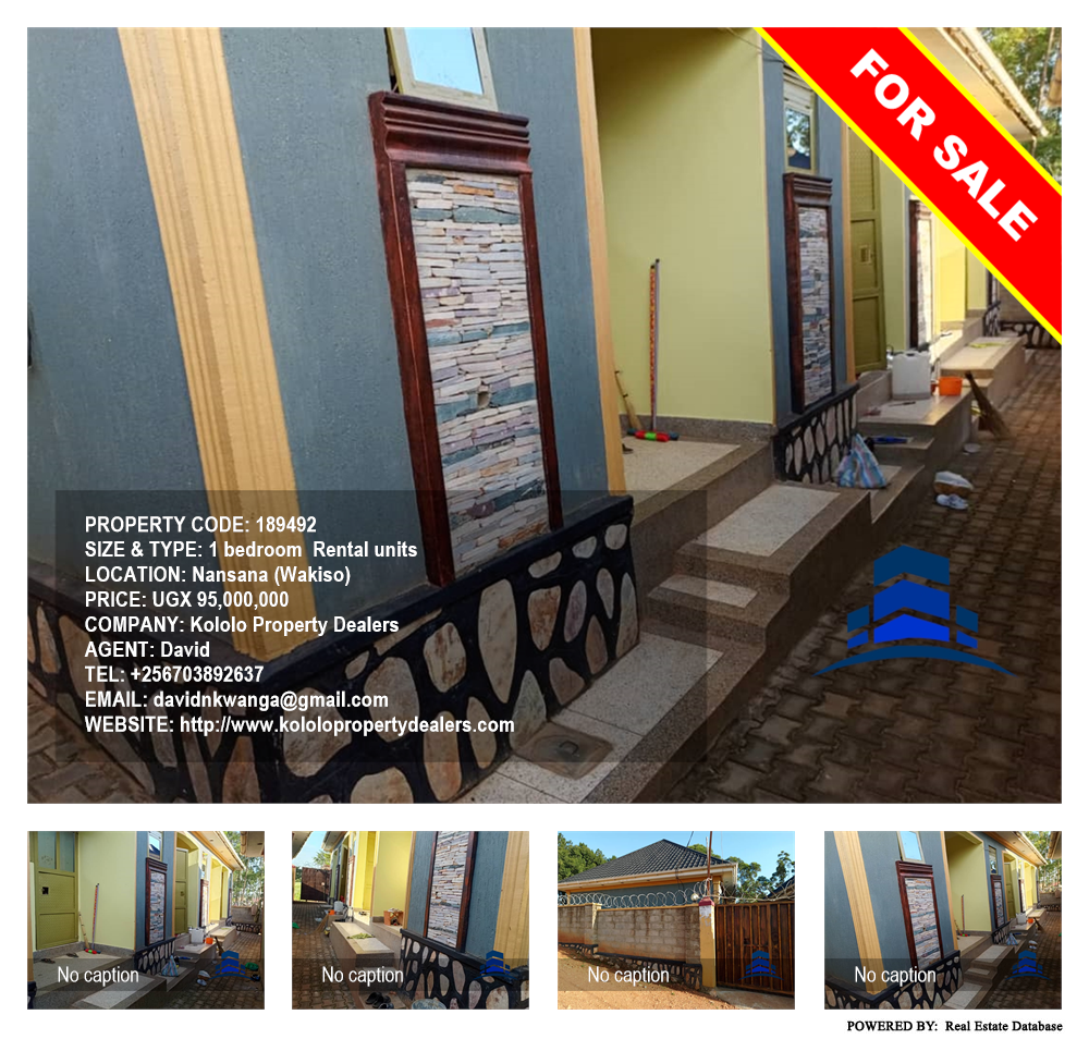 1 bedroom Rental units  for sale in Nansana Wakiso Uganda, code: 189492