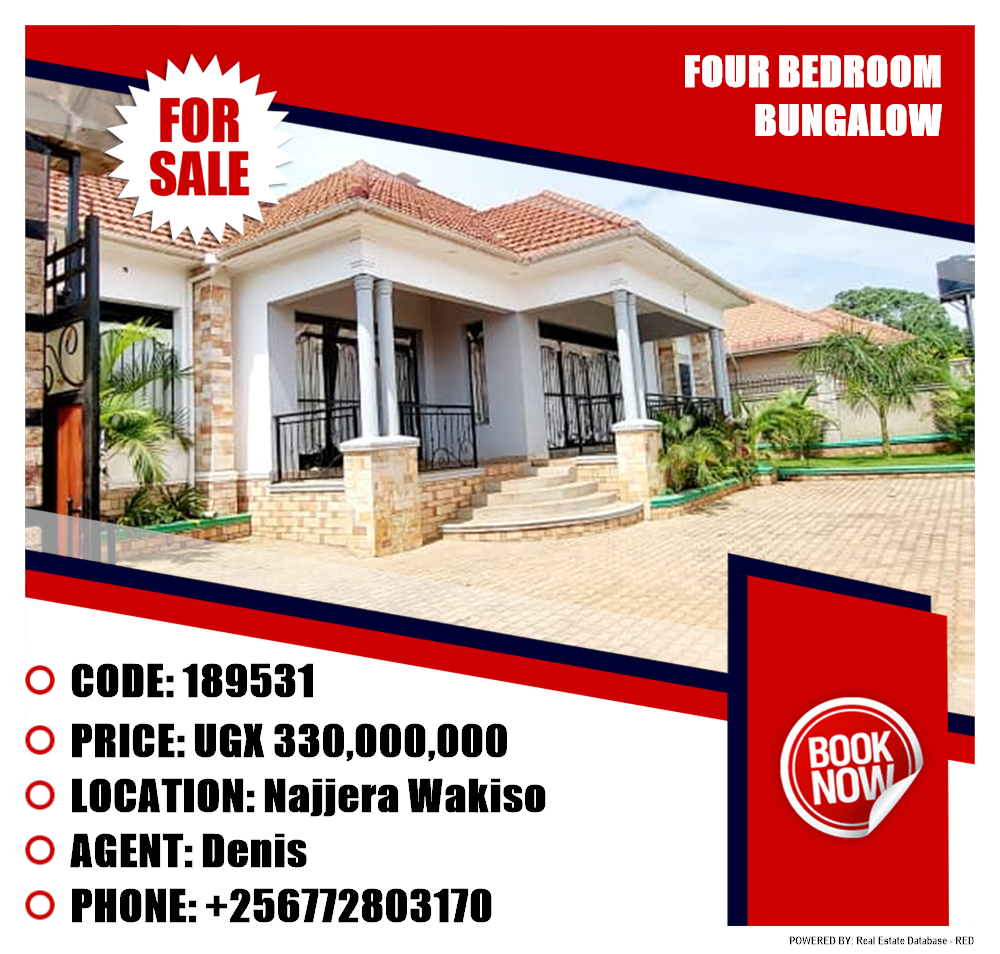 4 bedroom Bungalow  for sale in Najjera Wakiso Uganda, code: 189531