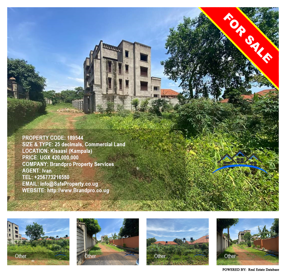 Commercial Land  for sale in Kisaasi Kampala Uganda, code: 189544