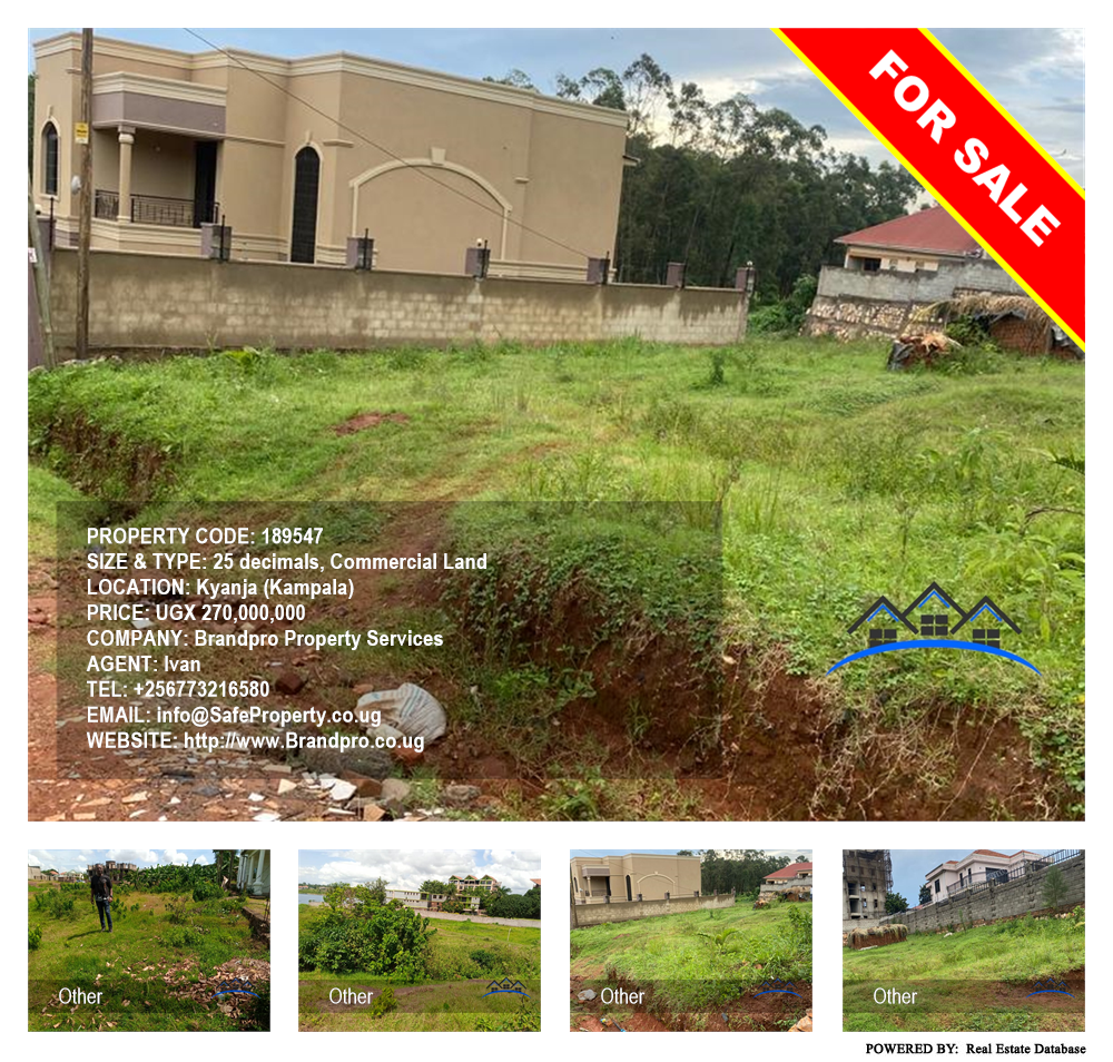 Commercial Land  for sale in Kyanja Kampala Uganda, code: 189547