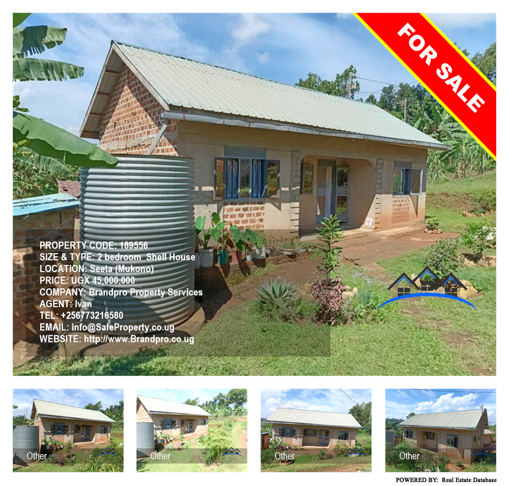 2 bedroom Shell House  for sale in Seeta Mukono Uganda, code: 189556
