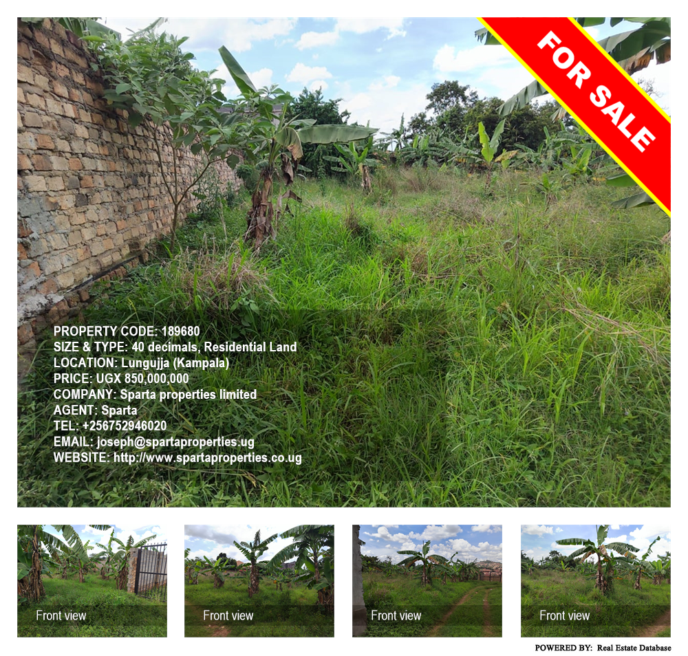 Residential Land  for sale in Lungujja Kampala Uganda, code: 189680