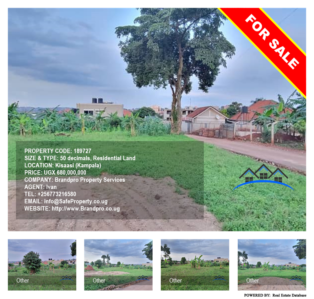 Residential Land  for sale in Kisaasi Kampala Uganda, code: 189727