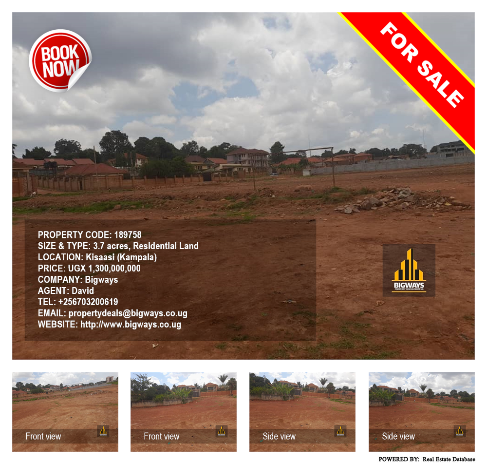 Residential Land  for sale in Kisaasi Kampala Uganda, code: 189758