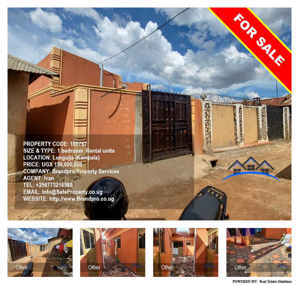 1 bedroom Rental units  for sale in Lungujja Kampala Uganda, code: 189767