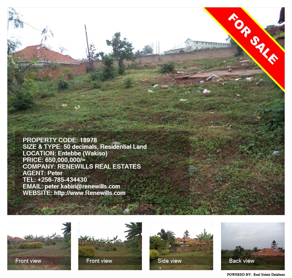 Residential Land  for sale in Entebbe Wakiso Uganda, code: 18978