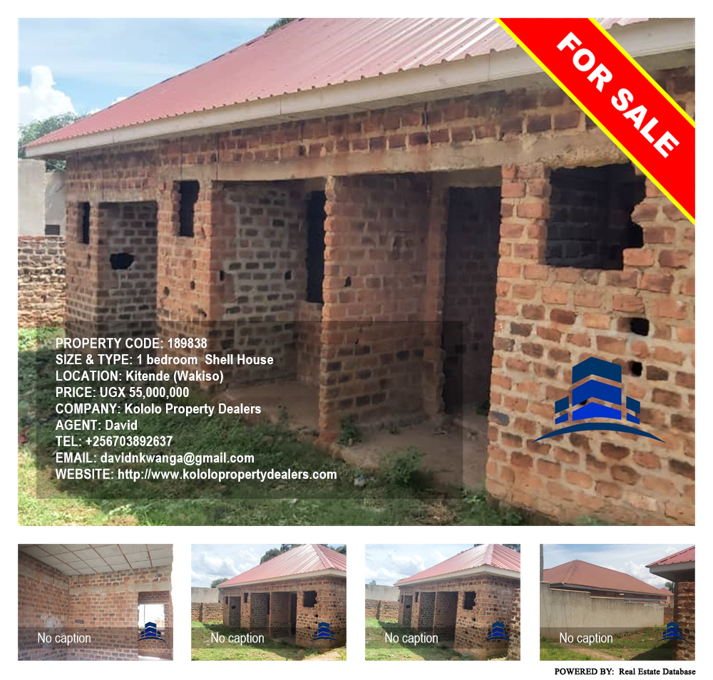 1 bedroom Shell House  for sale in Kitende Wakiso Uganda, code: 189838