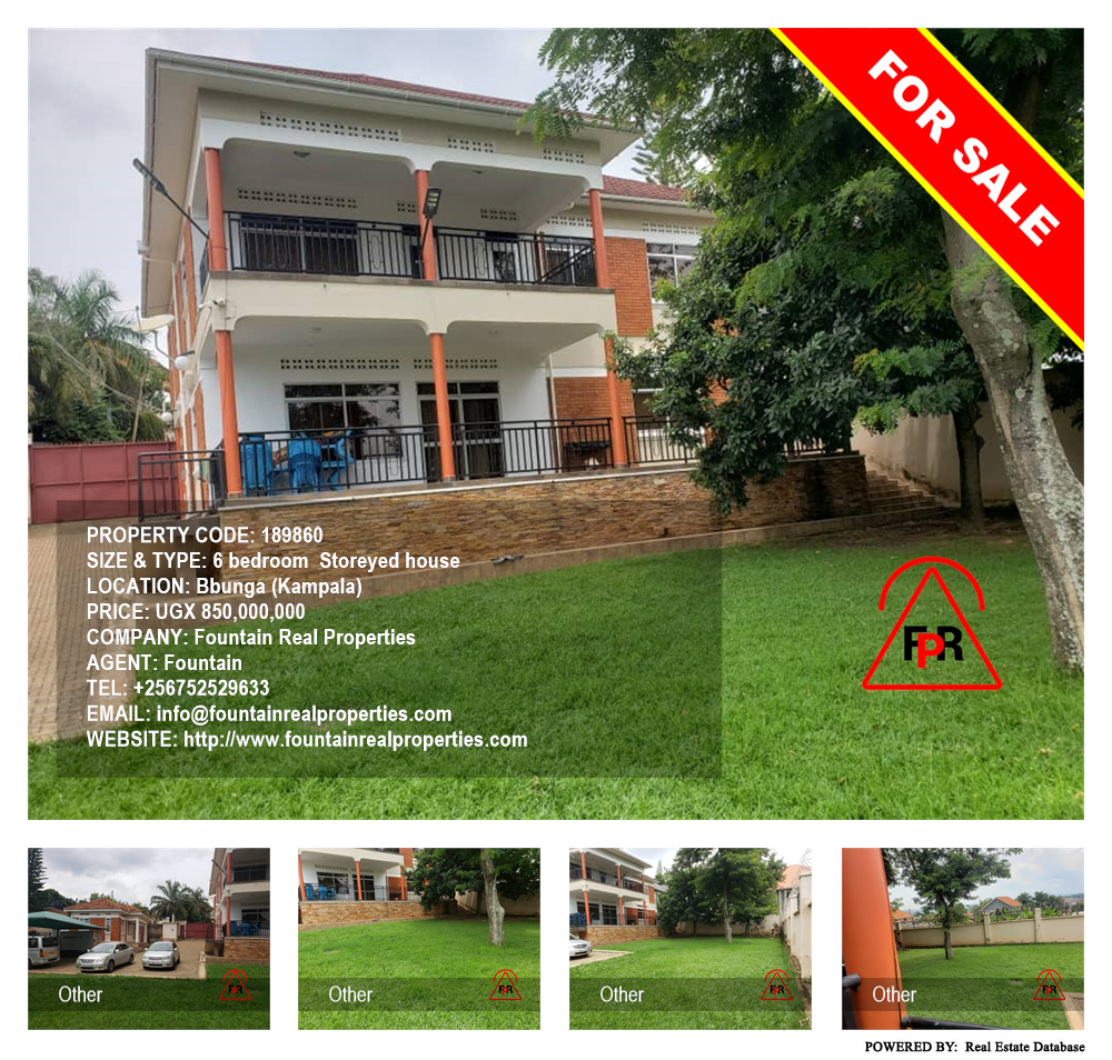 6 bedroom Storeyed house  for sale in Bbunga Kampala Uganda, code: 189860