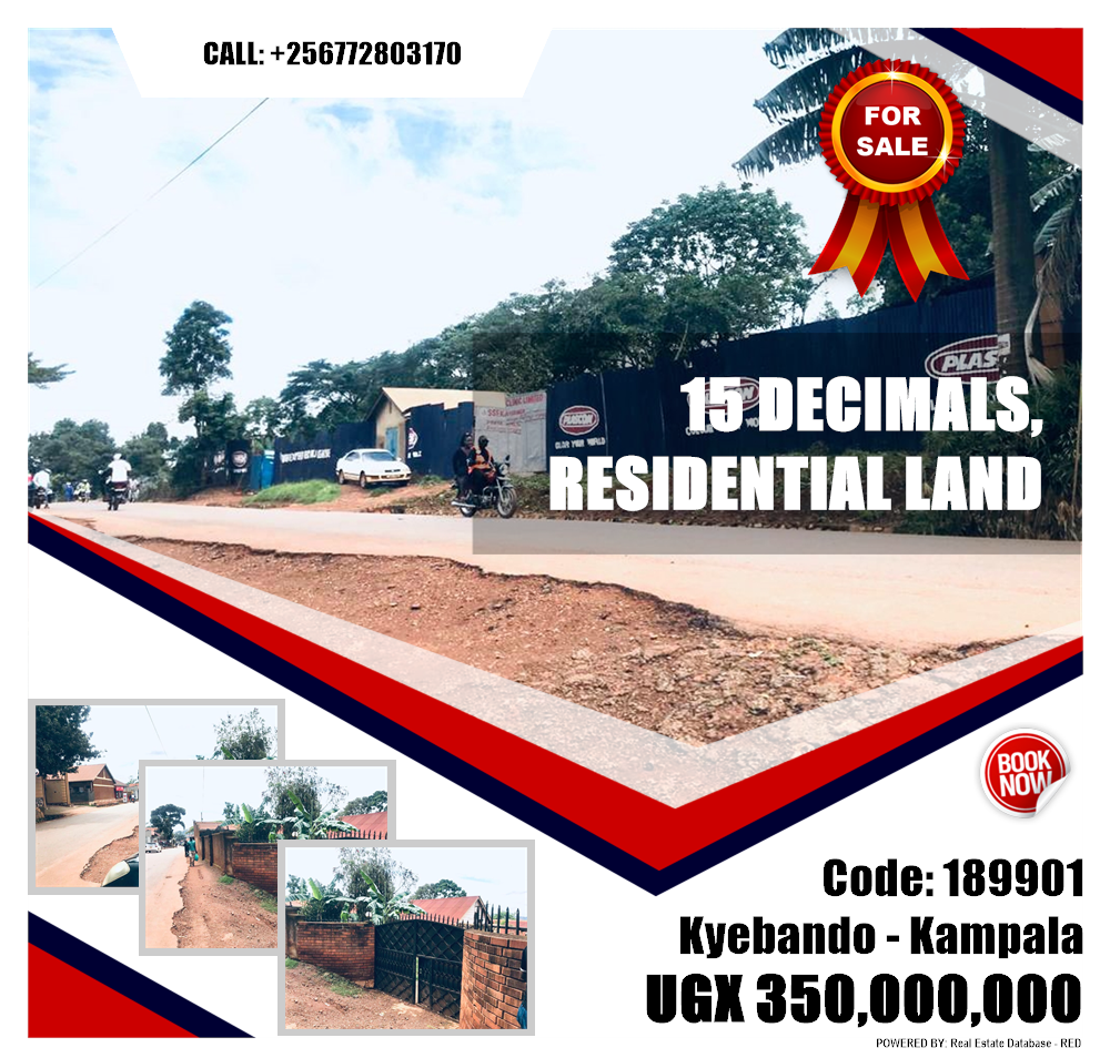 Residential Land  for sale in Kyebando Kampala Uganda, code: 189901