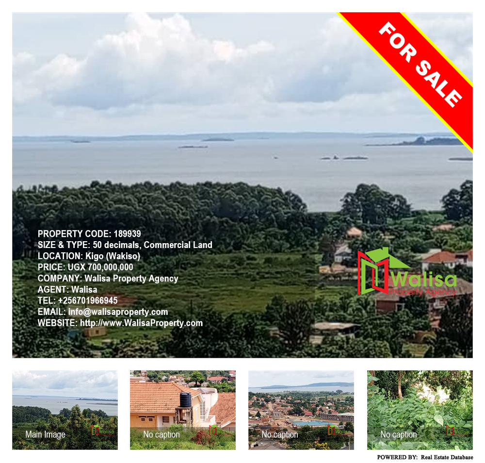 Commercial Land  for sale in Kigo Wakiso Uganda, code: 189939