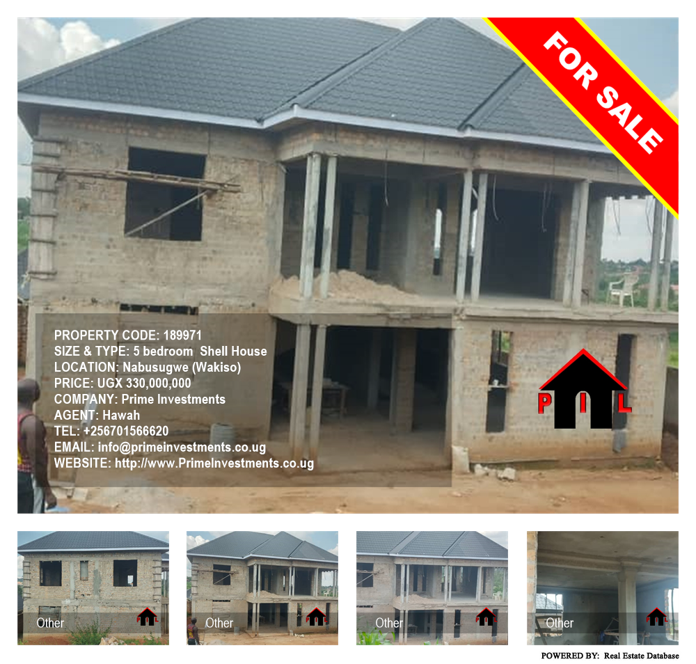 5 bedroom Shell House  for sale in Nabusugwe Wakiso Uganda, code: 189971