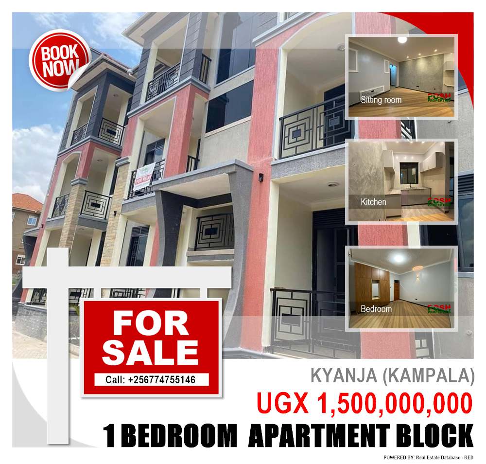 1 bedroom Apartment block  for sale in Kyanja Kampala Uganda, code: 190006