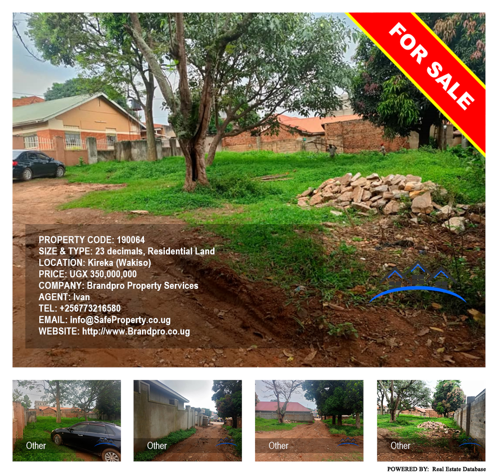Residential Land  for sale in Kireka Wakiso Uganda, code: 190064