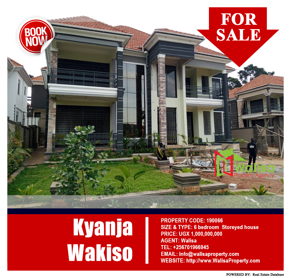 6 bedroom Storeyed house  for sale in Kyanja Wakiso Uganda, code: 190066