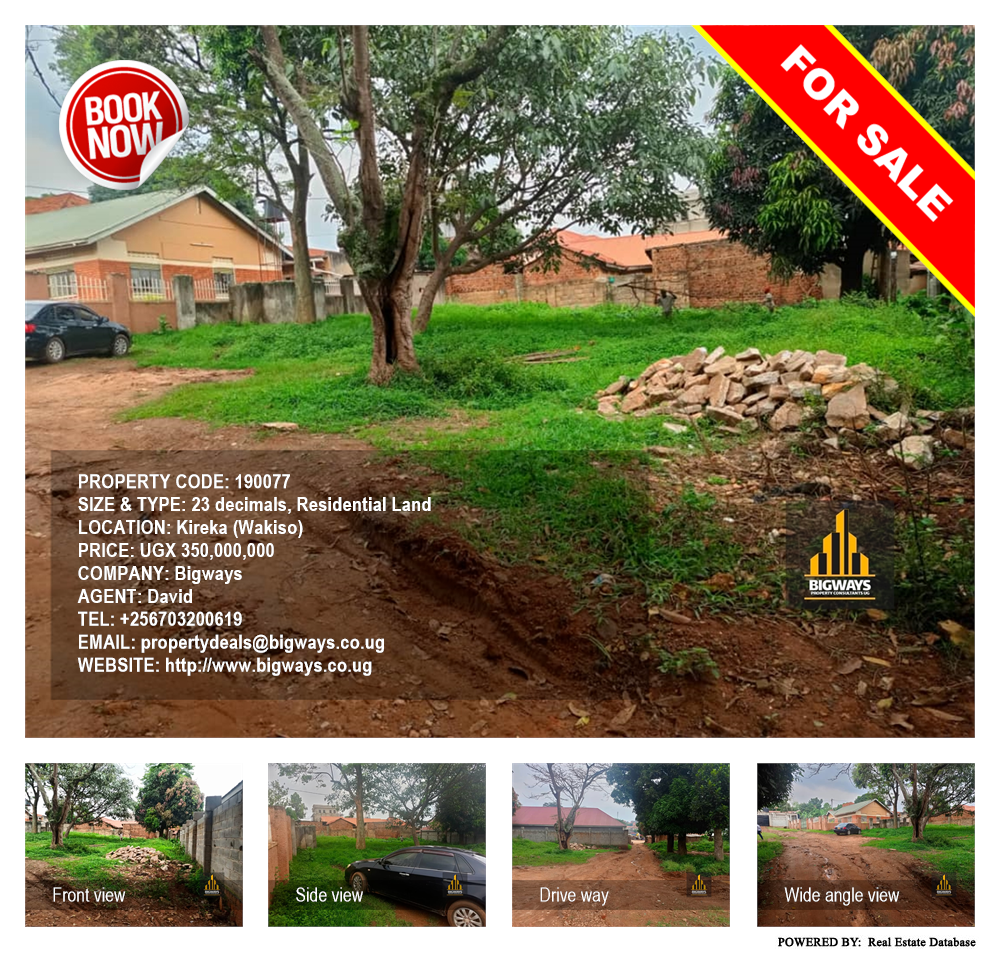 Residential Land  for sale in Kireka Wakiso Uganda, code: 190077