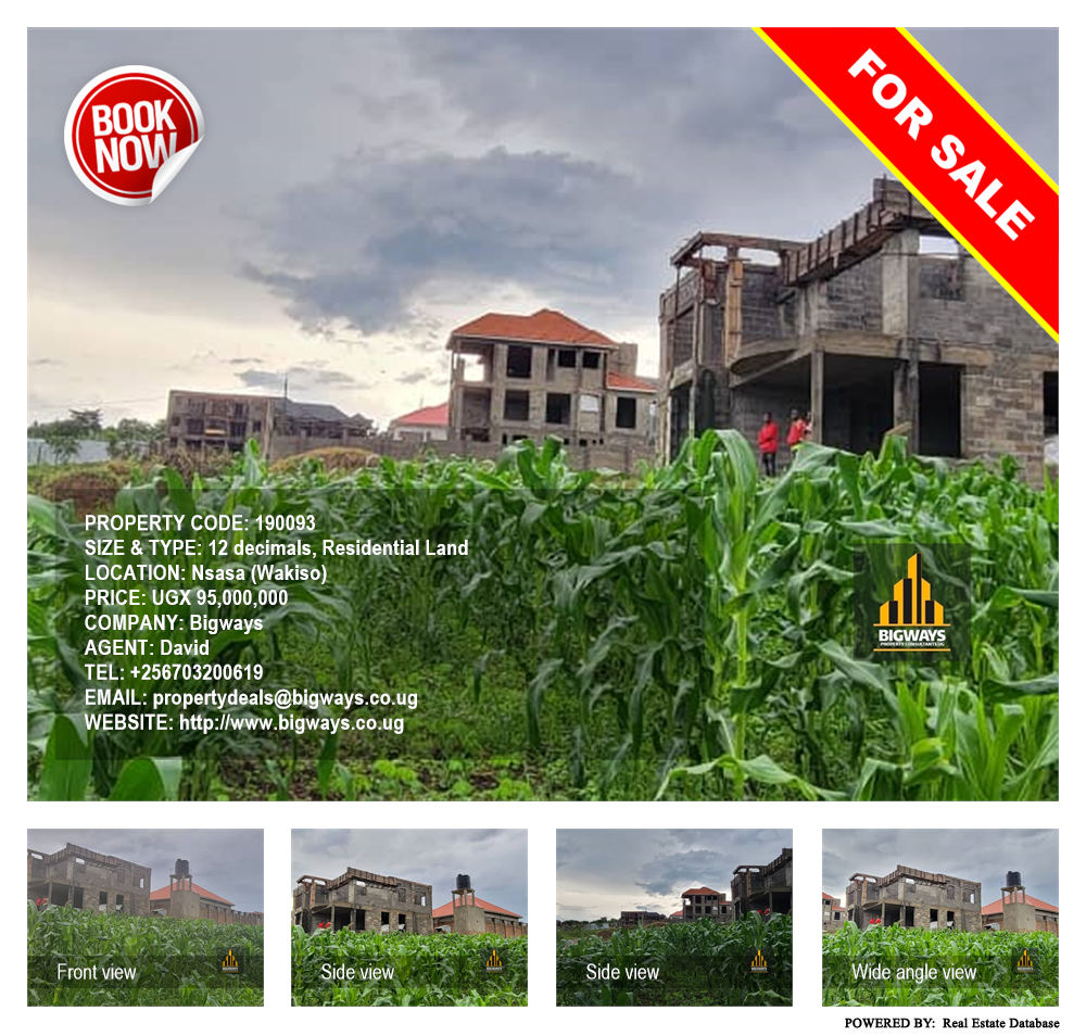 Residential Land  for sale in Nsasa Wakiso Uganda, code: 190093