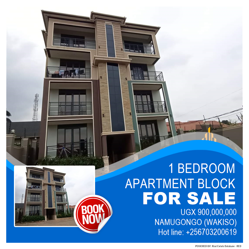 1 bedroom Apartment block  for sale in Namugongo Wakiso Uganda, code: 190098