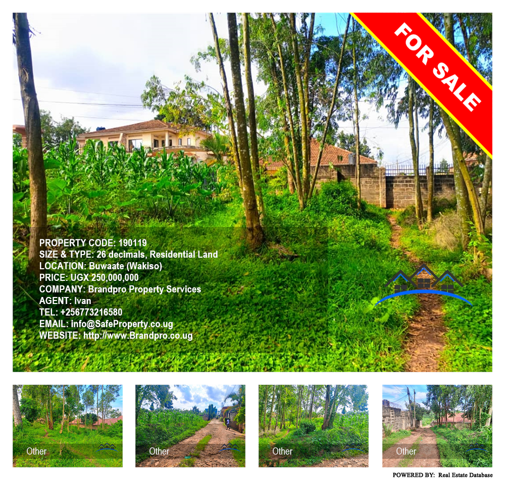 Residential Land  for sale in Buwaate Wakiso Uganda, code: 190119