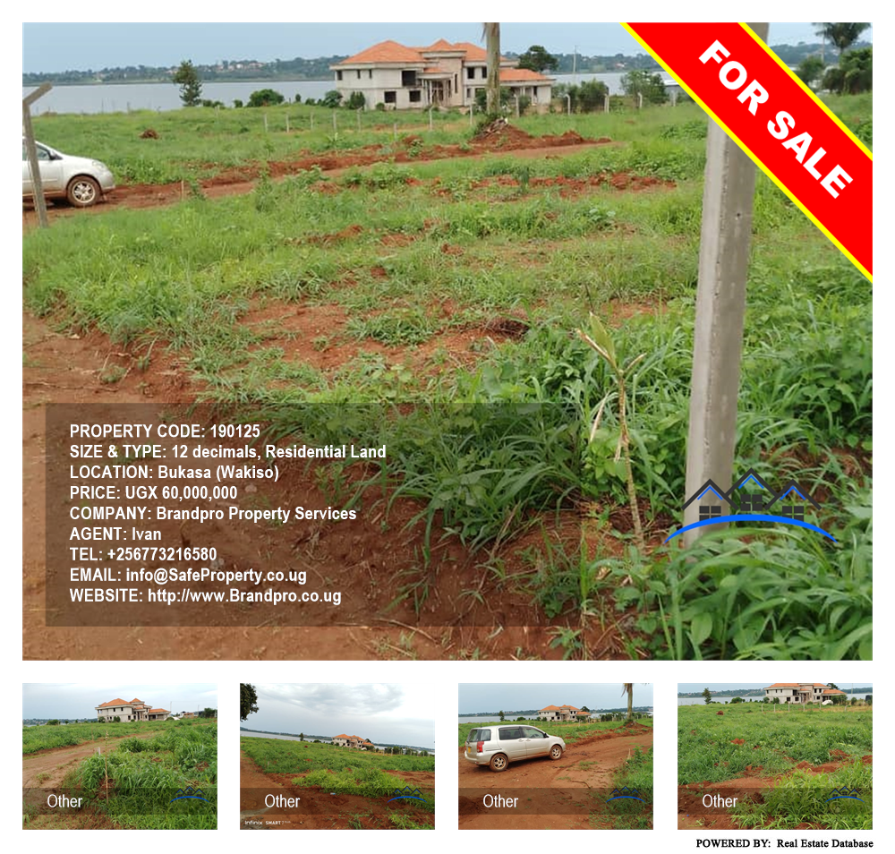 Residential Land  for sale in Bukasa Wakiso Uganda, code: 190125