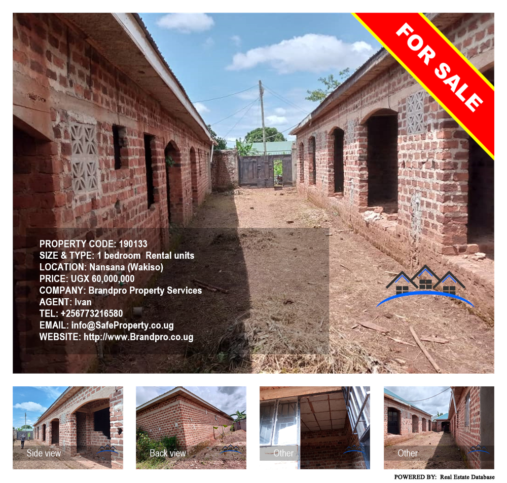 1 bedroom Rental units  for sale in Nansana Wakiso Uganda, code: 190133