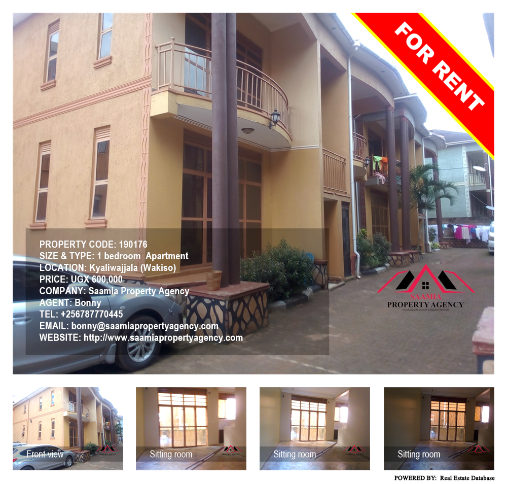 1 bedroom Apartment  for rent in Kyaliwajjala Wakiso Uganda, code: 190176
