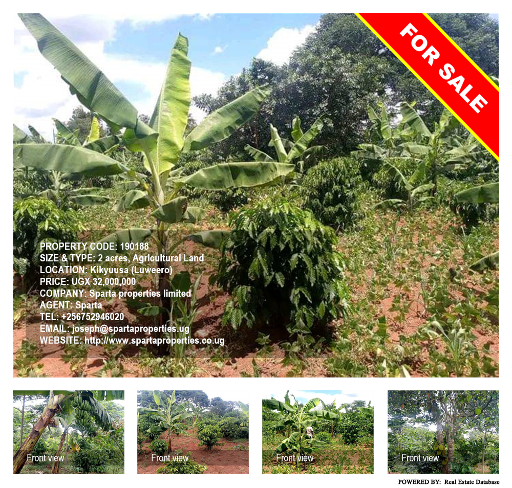 Agricultural Land  for sale in Kikyuusa Luweero Uganda, code: 190188