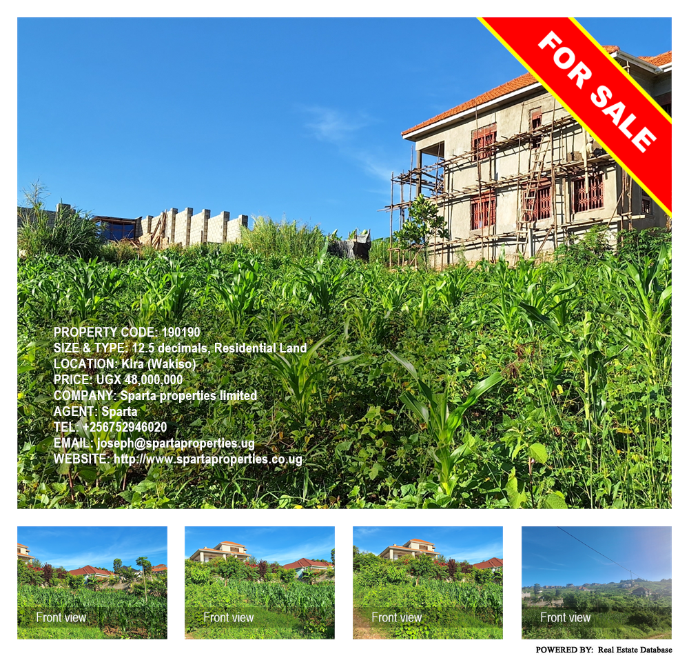 Residential Land  for sale in Kira Wakiso Uganda, code: 190190